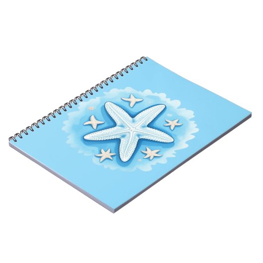 Starfish in Blue Notizblock (Linke Seite)