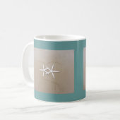 Starfish in der Herz-Kaffee-Tasse Kaffeetasse (Vorderseite Links)