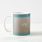 Starfish in der Herz-Kaffee-Tasse Kaffeetasse (Links)