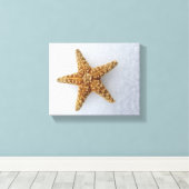 Starfish in der Schnee-Original-Fotografie-Poster Leinwanddruck (Insitu (Holzboden))
