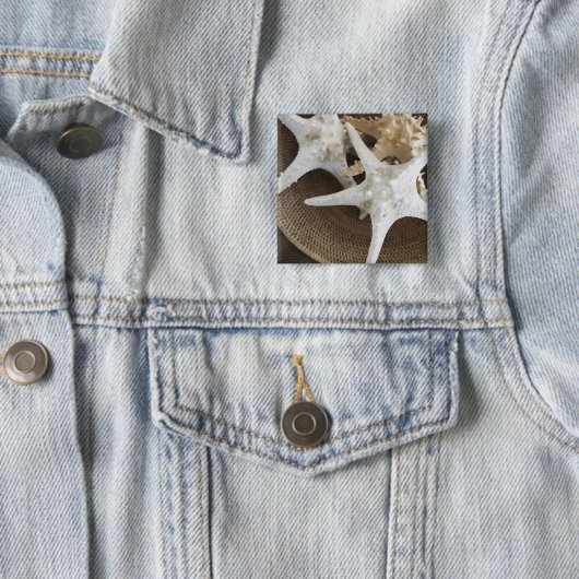 Starfish in einem Korb Button (Beispiel)