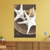 Starfish in einem Korb Leinwanddruck (Insitu (Wohnzimmer))
