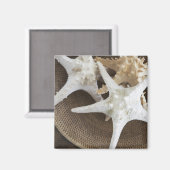 Starfish in einem Korb Magnet (Vorderseite/Rückseite)