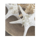 Starfish in einem Korb Notizblock (Vorderseite)
