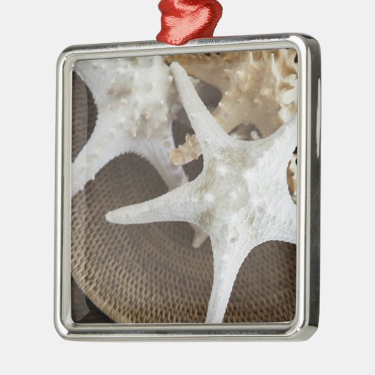 Starfish in einem Korb Ornament Aus Metall (Links)