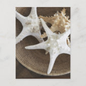 Starfish in einem Korb Postkarte (Vorderseite)