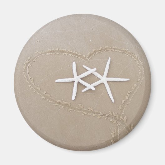 Starfish in Heart Magnet (Vorne)