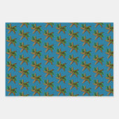 Starfish in Holsea Blue Beach Weihnachten Geschenkpapier Set (Vorderseite)