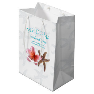 Starfish in Plumeria Hochzeit in Urlaubsort Willko Mittlere Geschenktüte