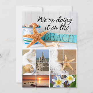 Starfish informelle Beach-Hochzeit Einladung