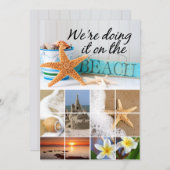 Starfish informelle Beach-Hochzeit Einladung (Vorne/Hinten)