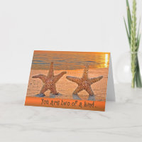 Starfish Jahrestag Gratulationskarte