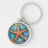 Starfish Keyring Mosaik Sea Collection Schlüsselanhänger (Vorne)