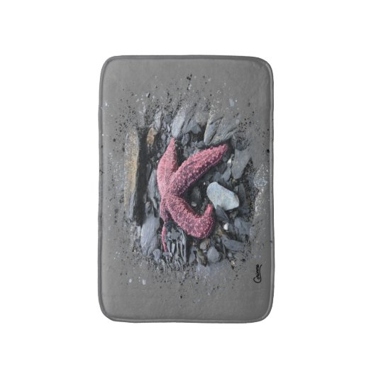 Starfish - Kleine Badematte (Vorderseite Vertikal)