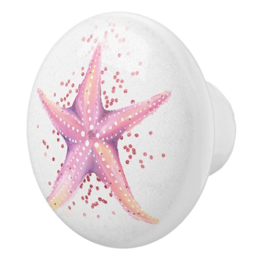 Starfish Knoblauch für Dresser oder Nachtständer Keramikknauf (Rechts)