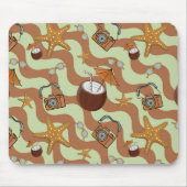 Starfish, Kokosnüsse und Kameras Mousepad (Vorne)