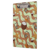 Starfish, Kokosnüsse und Kameras-Zwischenablage Klemmbrett (Links)