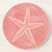 Starfish-Korallen-Rosa Untersetzer (Vorne)