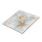 Starfish Küstenschrift Kunst Fliese (Seite)