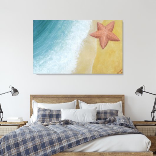 Starfish Leinwanddruck (Insitu (Schlafzimmer))