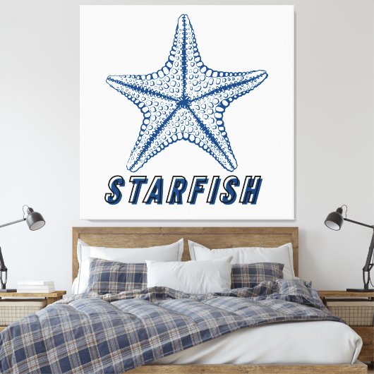 Starfish Leinwanddruck (Insitu (Schlafzimmer))