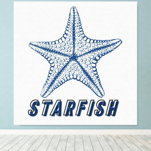 Starfish Leinwanddruck (Insitu (Holzboden))