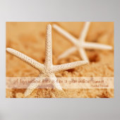 Starfish Liebe Proverb Poster (Vorne)