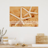 Starfish Liebe Proverb Poster (Küche)