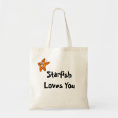 Starfish-Lieben Sie Tragetasche (Vorne)