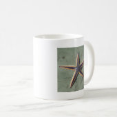 Starfish Lila Seestern am Strand Kaffeetasse (VorderseiteRechts)