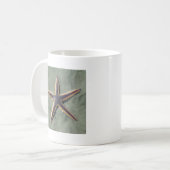 Starfish Lila Seestern am Strand Kaffeetasse (Vorderseite Links)