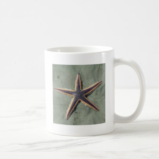 Starfish Lila Seestern am Strand Kaffeetasse (Rechts)