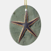 Starfish Lila Seestern am Strand Keramikornament (Rechts)