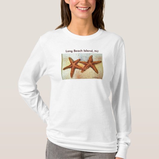 Starfish, Long Beach Insel, NJ T-Shirt (Vorderseite)
