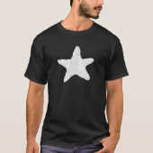 Starfish Lovers Girls Boys Distressed Starfish Gra T-Shirt (Vorderseite)