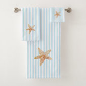 Starfish Malerei Blue Stripe Badetuch Set (Insitu)