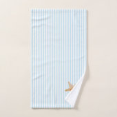 Starfish Malerei Blue Stripe Badetuch Set (Handtuch)