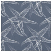 Starfish-Marine-Blau-Strand-Gewebe Stoff (Nahaufnahme)