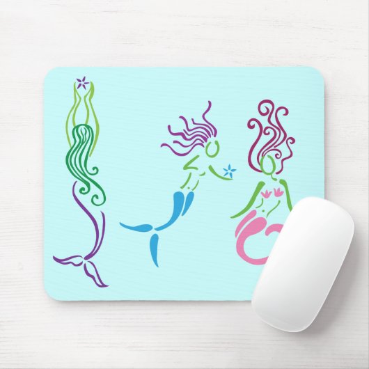 Starfish-Meerjungfrau Mousepad (Mit Mouse)
