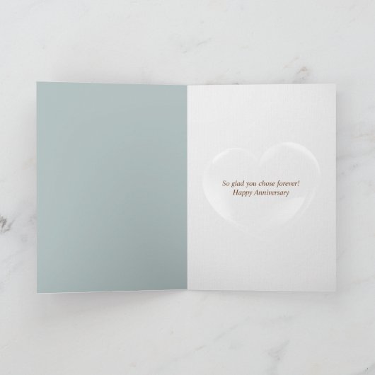 Starfish Meldung in einer Flasche 27. Jubiläumskar Karte (Innenseite)