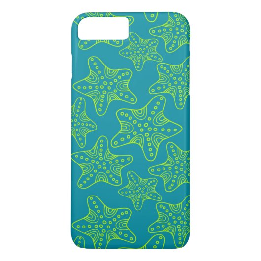 Starfish-Mengen-Muster Case-Mate iPhone Hülle (Rückseite)