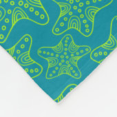 Starfish-Mengen-Muster Fleecedecke (Ecke)