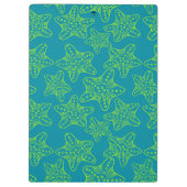 Starfish-Mengen-Muster Klemmbrett (Rückseite)