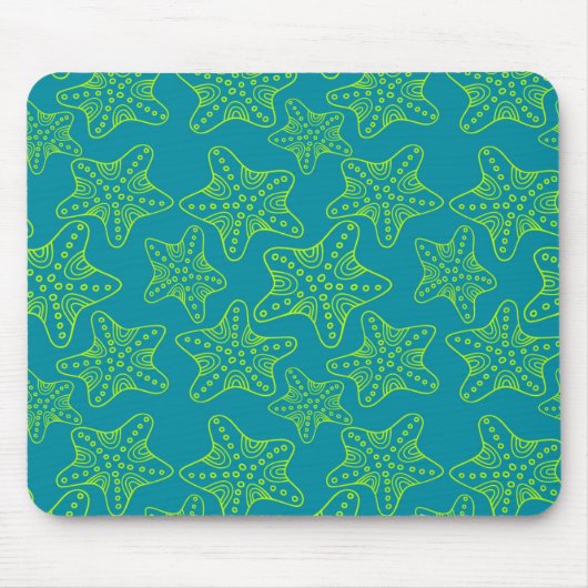 Starfish-Mengen-Muster Mousepad (Vorne)