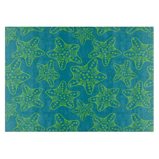 Starfish-Mengen-Muster Schneidebrett (Vorderseite)