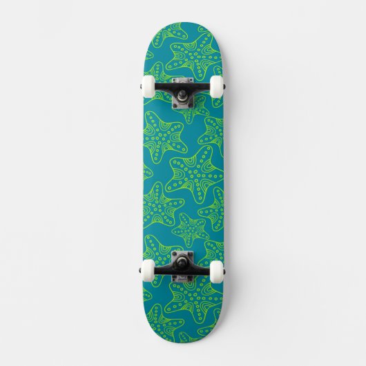 Starfish-Mengen-Muster Skateboard (Vorderseite)