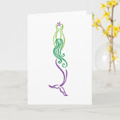 Starfish Mermaid Karte (Gelbe Blume)