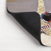 Starfish mit amerikanischer Flagge Mousepad (Ecke)