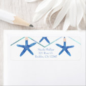 Starfish & Modern Lines Eleganter Strand Einladung (Insitu)