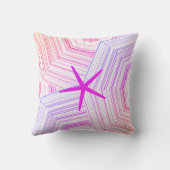 Starfish Multicolor Pink Künstlerische gelbe Dekor Kissen (Rückseite)